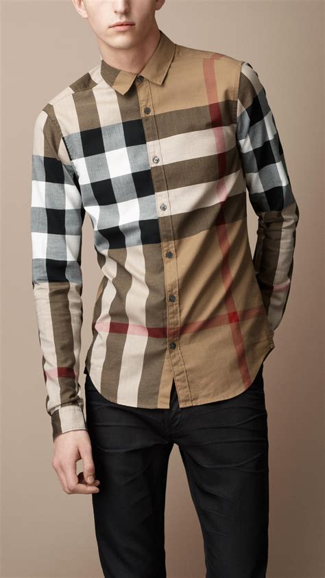 style burberry shirt|burberry men long sleeve shirt.